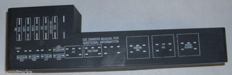 1997 pontiac sunfire underhood fuse and relay center cover 2.2l chevy cavalier