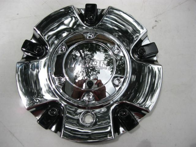 Miror mr15 chrome black insert center cap emr709-cap panther custom wheel  - 6"
