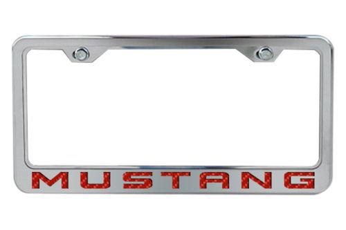 Acc 272015-r - 10-13 ford mustang license plate frame car chrome trim