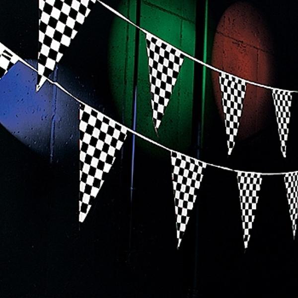 100 ft checkered flag pennants nascar racing monster truck rv trailer deck patio