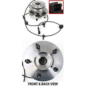 Liberty 02-08 front hub assembly, lh, 3-bolt modified triangular flange