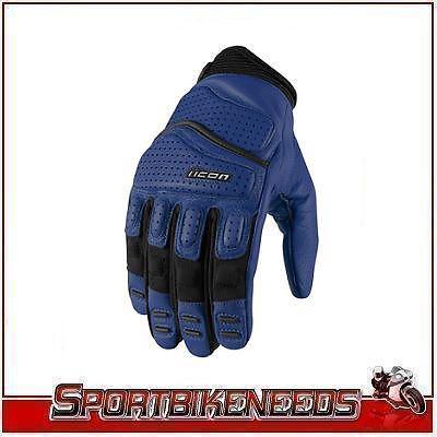 Icon super duty 2 blue black gloves new xlarge xl