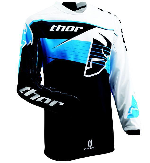 Thor 2013 phase streak blue mx motorcross atv jersey xxl 2x-large new