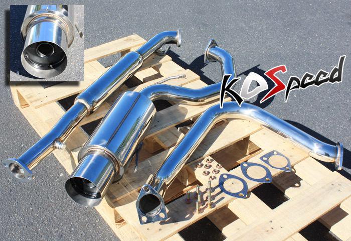 Stainless steel catback cat back exhaust system 95-99 eclipse talon non turbo 