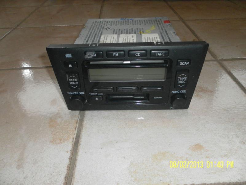 2000-2004 toyota avalon am/fm radio cd cassette player