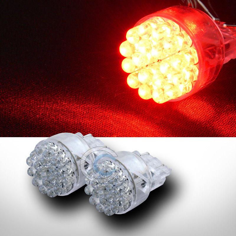 2x red 3157 24x led stop/brake light lamp bulbs 3356 3456 3456ll 293 4114 s25