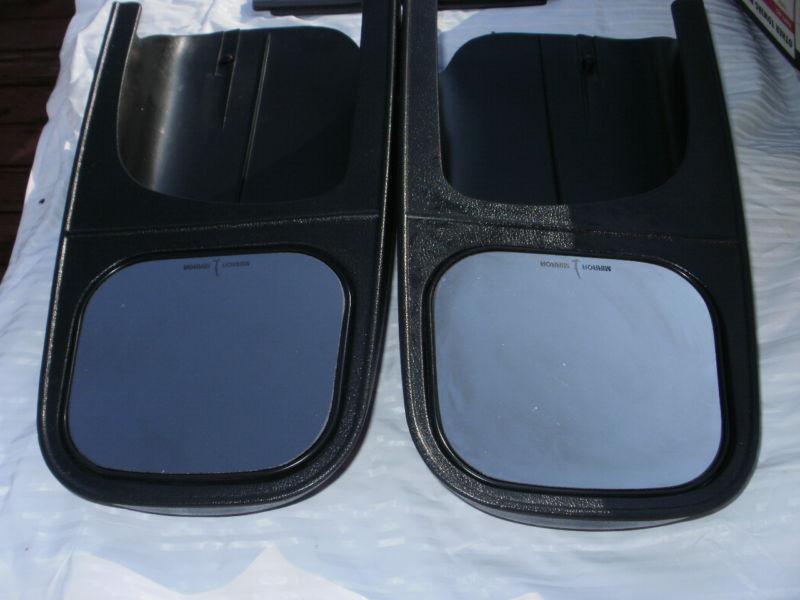 Custom towing mirrors pair cipa 1992 ford & up extend towing vision nos 1996