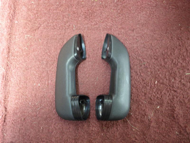 1954 1955 1956 ford door arm rest assembly - black base & cover - finished    