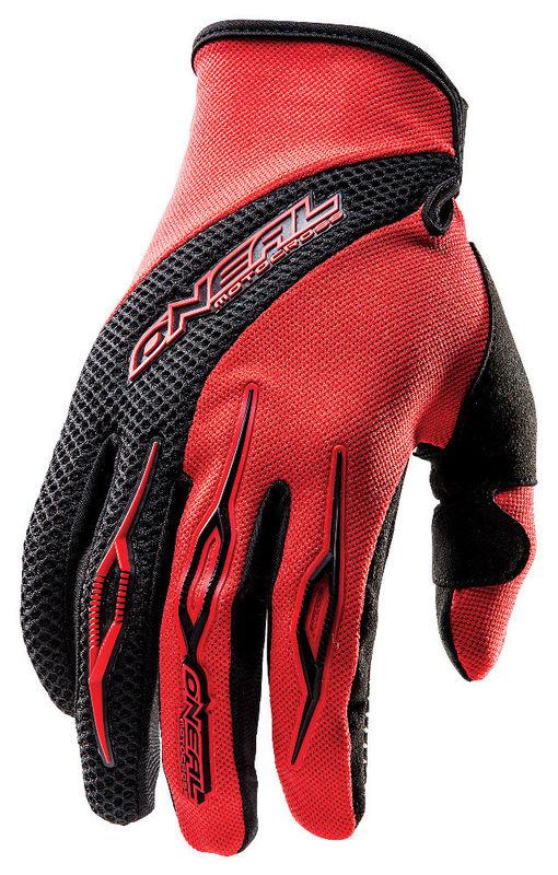 O'neal oneal element red mens dirt bike gloves off-road motocross mx atv