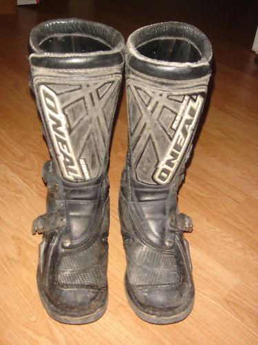 Oneal element black moto boots, mens sz. 5