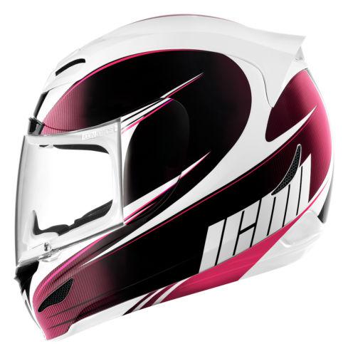 New icon airmada salient full-face adult helmet, pink, xs