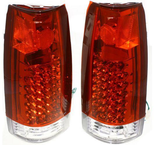 Anzo tail light lamp set of 2 left & right side new clear red lens pair 311004