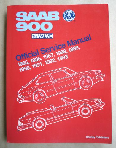 Saab 900 16 valve (1985-1993) official service manual (bentley publishers, usa)