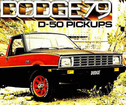 1979 dodge d-50 pickup factory brochure-d50 sport
