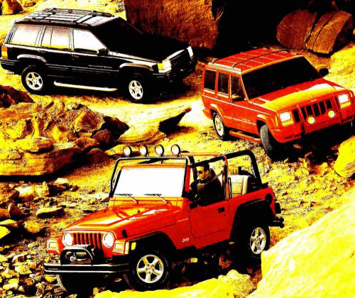 1998 jeep factory brochure -wrangler-cherokee-grand cherokee-jeep