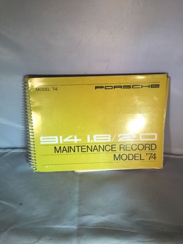 Porsche 914 owners handbook