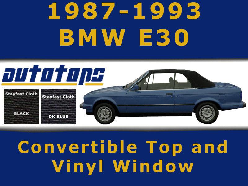 Bmw e30 convertible top and vinyl window |warranty| haartz cloth | install video