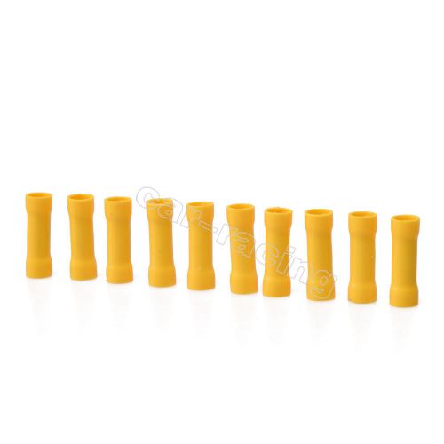 50x yellow insulated straight connector electrical crimp terminals for cable