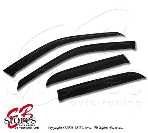 Vent shade window visors rain guard out-channel 2.0mm for kia sorento 11-15 4pcs