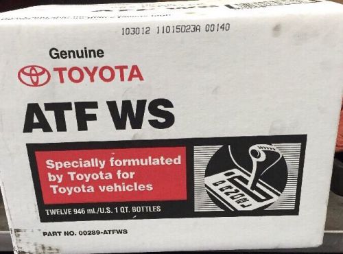 Toyota lexus scion atf ws world standard transmission fluid  case 00289-atfws