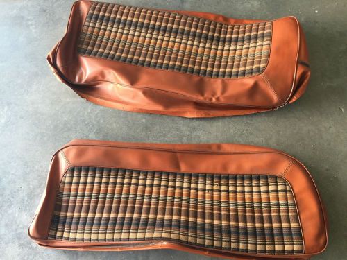 Early ford bronco original used rear seat covers orange