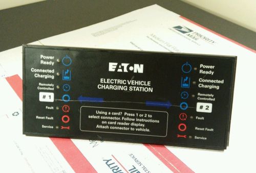 Eaton electric vehicle charging station control plate