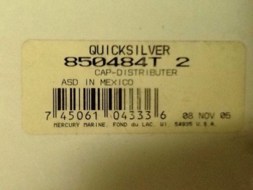 Mercruiser quicksilver new 850484t 2 distributor cap