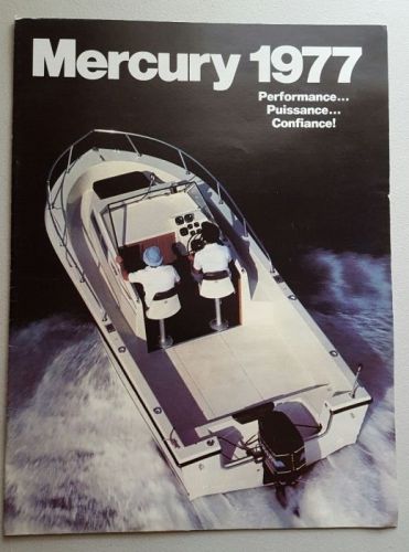 1977 mercury outboard boat motor catalog brochure french version