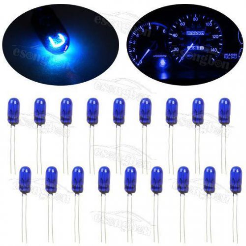 20x blue 4.7mm 5mm mini wiring lamp instrument panel gauge lights kit for gm