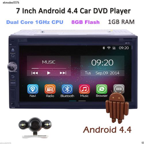 Head unit 2din 7&#034;android 4.4 os car stereo gps radio 1080p dual-core ipod usb sd