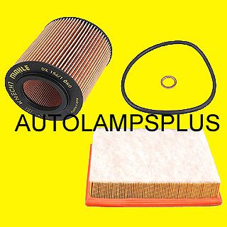 Bmw 325ci 325i 330i x3 z4 oil filter &amp; air filter with foam top mann mahle new