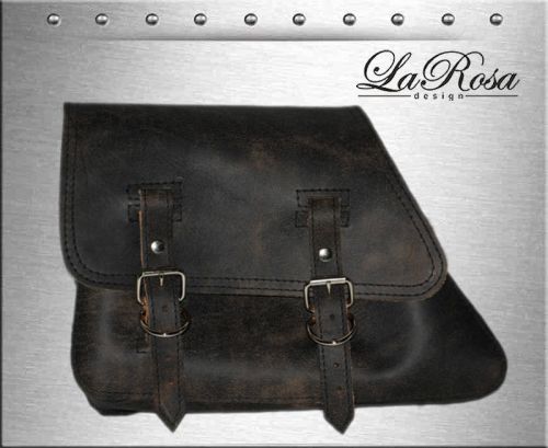 2003 &amp; earlier larosa rustic black leather harley sportster 1200 883 saddlebag