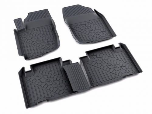 Auto car floor liner mats toyota rav 4 2013  full kit polymer+rubber 4pc new!