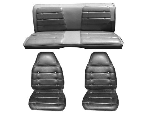 Pg classic 7721-buk-100 1974 charger front and rear bucket seat cover(black)