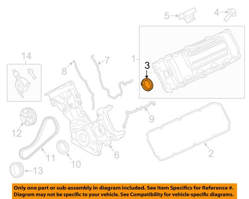 Ford oem valve timing covers-valve cover seal 7l1z6c535aa