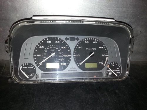 Volkswagen jetta speedometer cluster; (cluster), 4 cyl, mt, from vin 012883 95