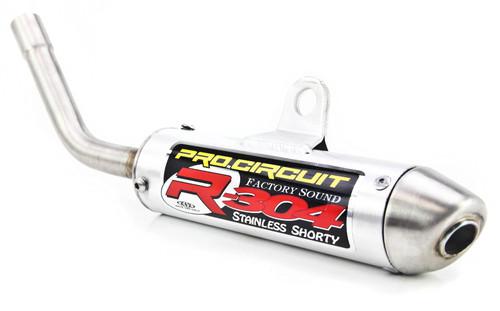 11 12 ktm 250 w pro circuit r304 shorty silencer - brushed aluminum 1151125