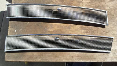 1965 / 1966 cadillac cowl vent chrome inserts 
