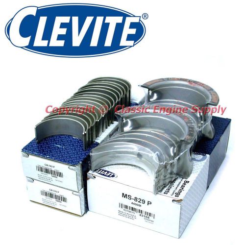 New clevite standard rod &amp; main bearing set 366 396 402 427 454 502 chevy bb