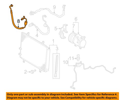 Toyota oem 07-11 camry air conditioner-suction hose 8871206150