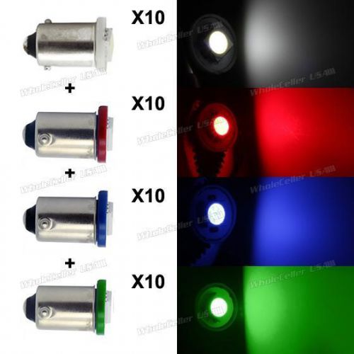 40x red/white/green/blue ba9s 1815 1895 instrument dashboard gauge bulb lamp led