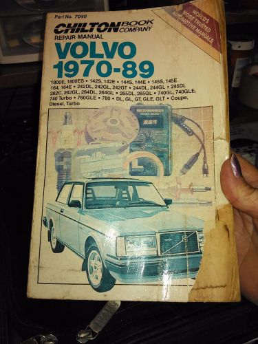 Volvo 1970-89 chilton repair manual part no. 7040 chilton book co.