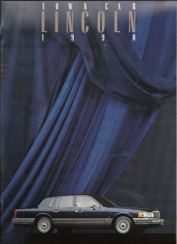 1990 lincoln town car signature series cartier showroom brochure &#034;nos&#034;
