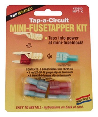 Wirthco 30800 battery doctor fuse tap kit for mini fuses