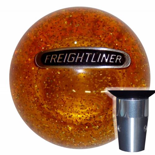 Amber glitter freightline nonthreaded shift knob kit u.s. made