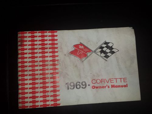 1969 original corvette owners manual
