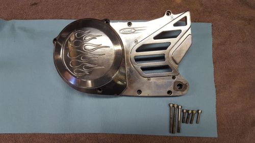 Banshee polished cascade brand billet stator cover with stainless bolts