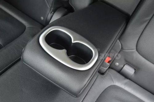 Matt interior rear seat cup holders cover trims fit mitsubishi outlander 2016
