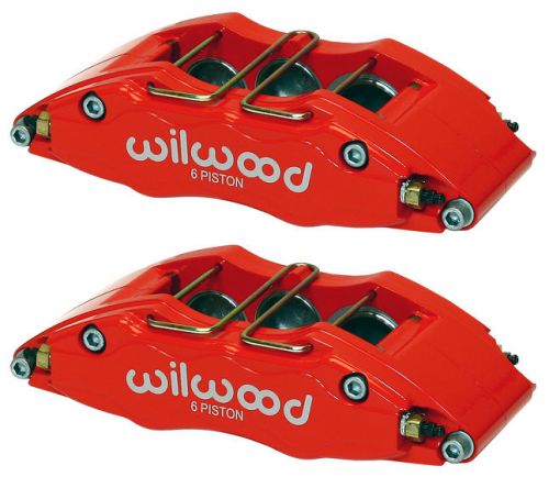 Wilwood dynapro 6 brake calipers,dp6,drag race,hot rod,street/strip,0.81&#034;,3&#034;,red