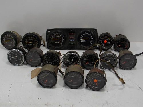 Lot of 16 vintage 70&#039;s 80&#039;s polaris snowmobile tachometers speedometers see pics